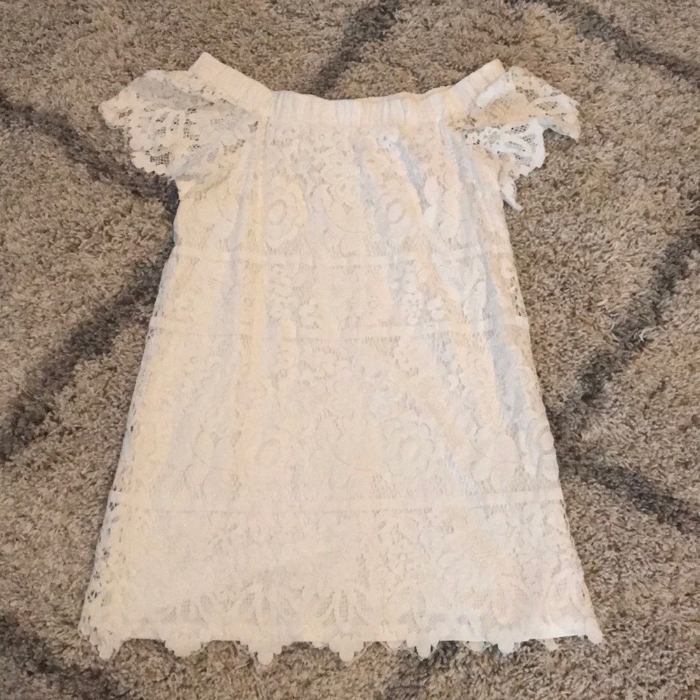 Off the shoulder lace dress